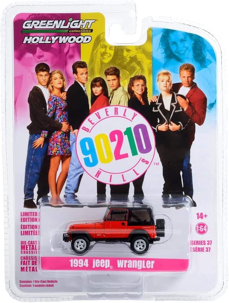 1994 Jeep Wrangler, Beverly Hills, 90210 - Greenlight 44970B/48-1/64 Scale Diecast Model Car