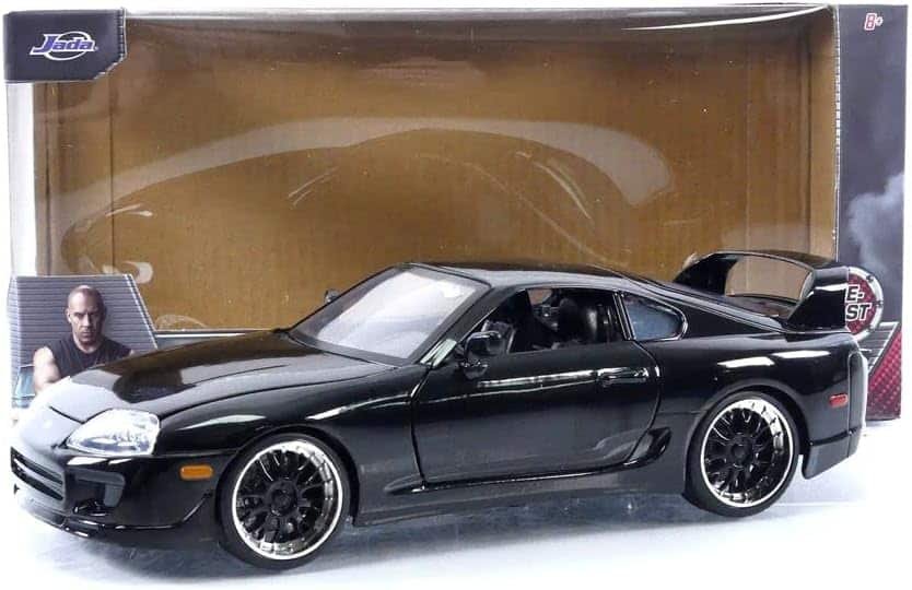 1995 Supra Black 1/24 Diecast Model Car by Jada 33380