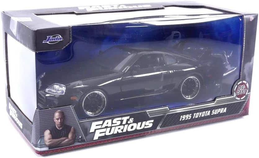 1995 Supra Black 1/24 Diecast Model Car by Jada 33380
