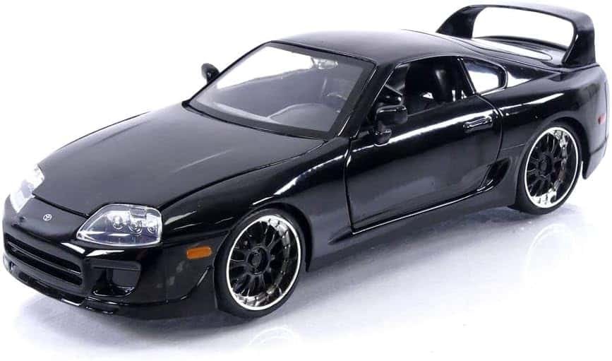 1995 Supra Black 1/24 Diecast Model Car by Jada 33380