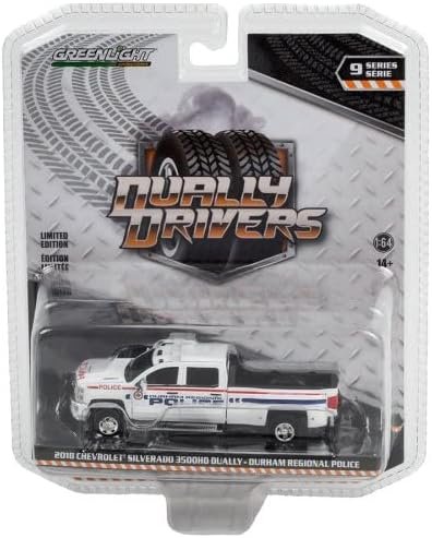 2018 Chevy Silverado 3500 Dually, White - Greenlight 46090C/48-1/64 Scale Diecast Car