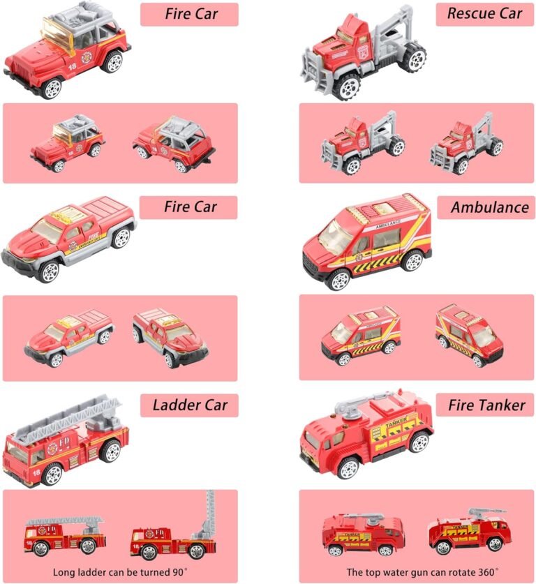 6Pcs Mini Die Cast Car 1/64 Scale Model Review