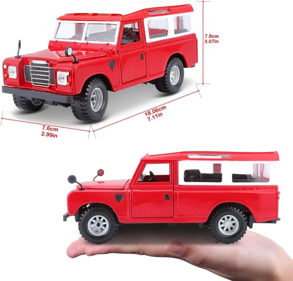 Bburago 2011 Bijoux 1:25 Scale Blue Land Rover