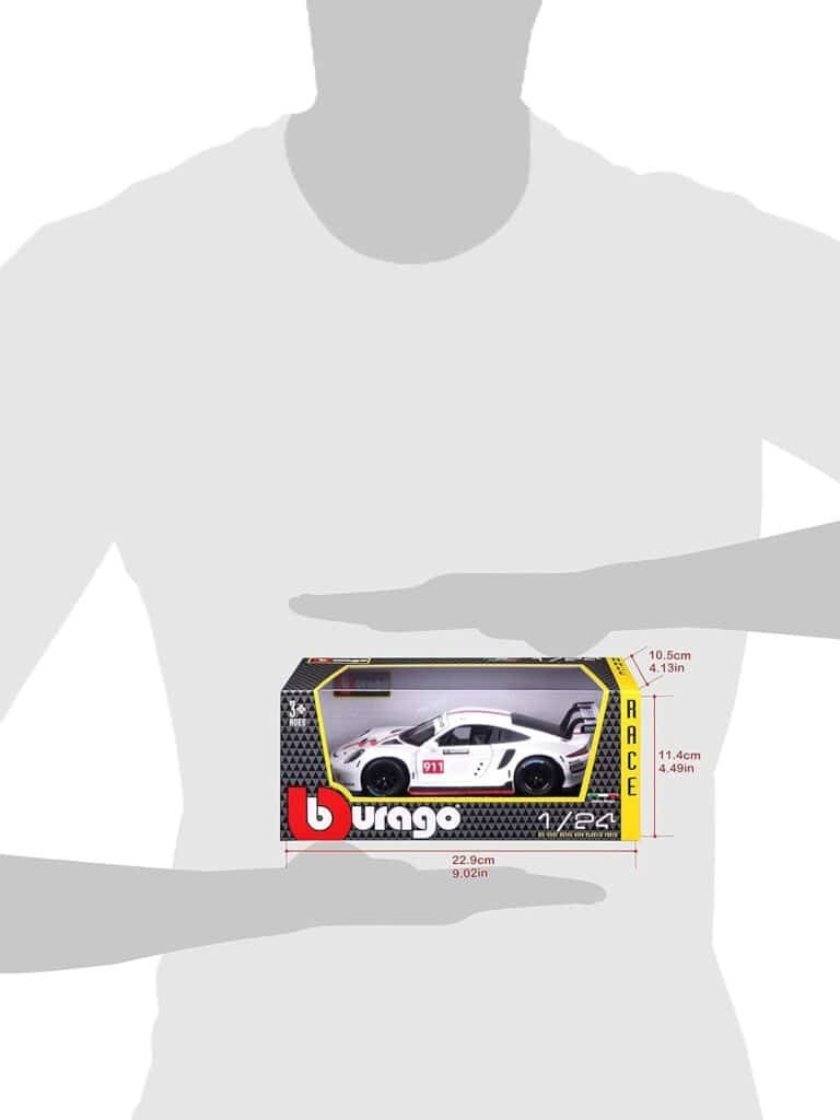 Bburago B18-28013 Porsche 911 RSR GT 1:24 Scale Die-Cast Collectible Car, Assorted Designs and Colours