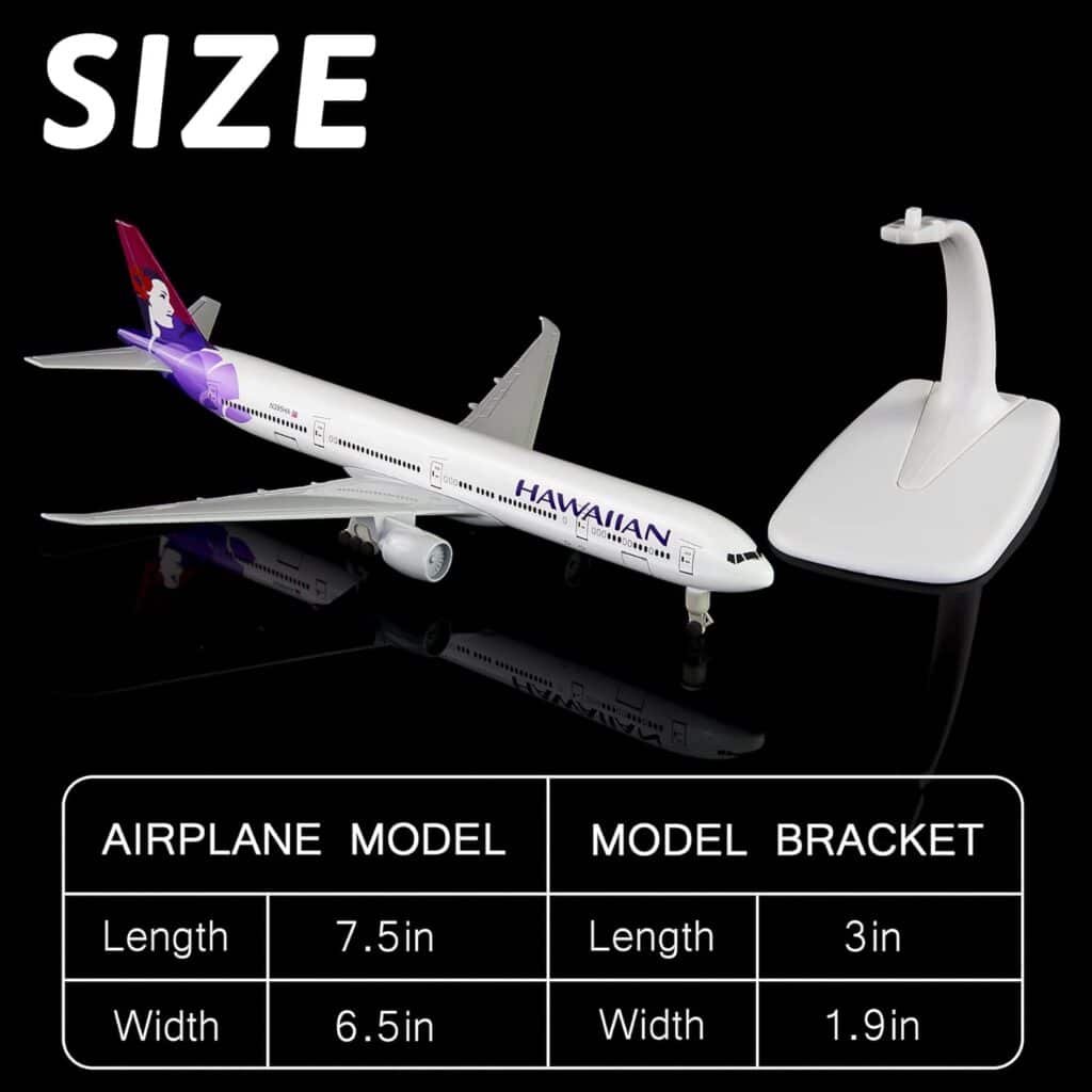 Busyflies 1:300 Scale Hawaii 777 Airplane Models Alloy Diecast Airplane Model