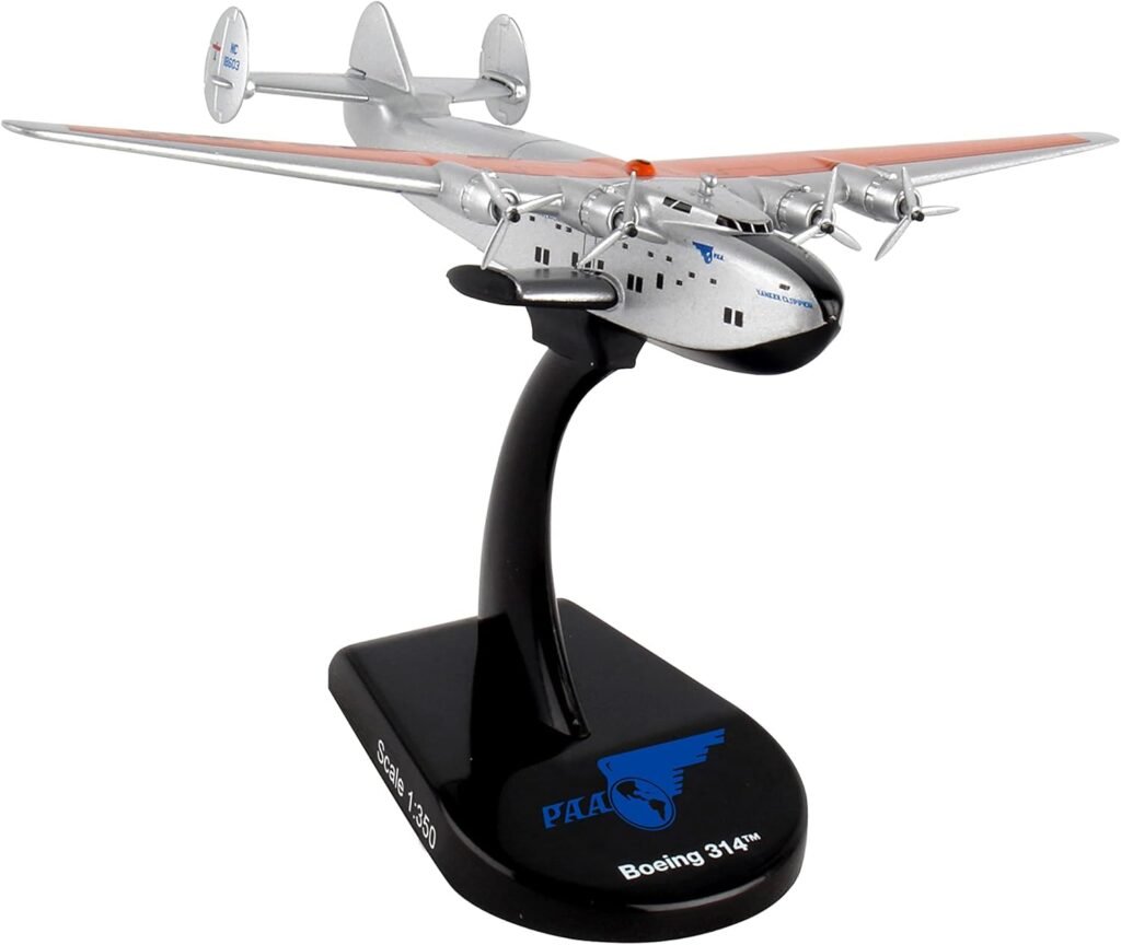 Daron Worldwide Trading Postage Stamp Pan Am B314 1/350 Airplane Model