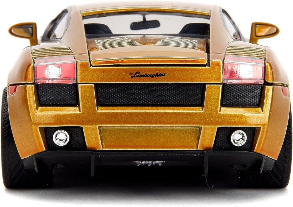 Fast  Furious Fast X 1:24 Gold Lamborghini Gallardo Die-Cast Car, Toys for Kids and Adults