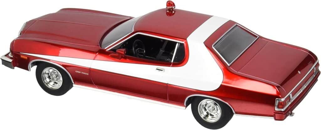 GreenLight Artisan Starsky  Hutch Ford Gran Torino Vehicle (1:18 Scale), Red Chrome