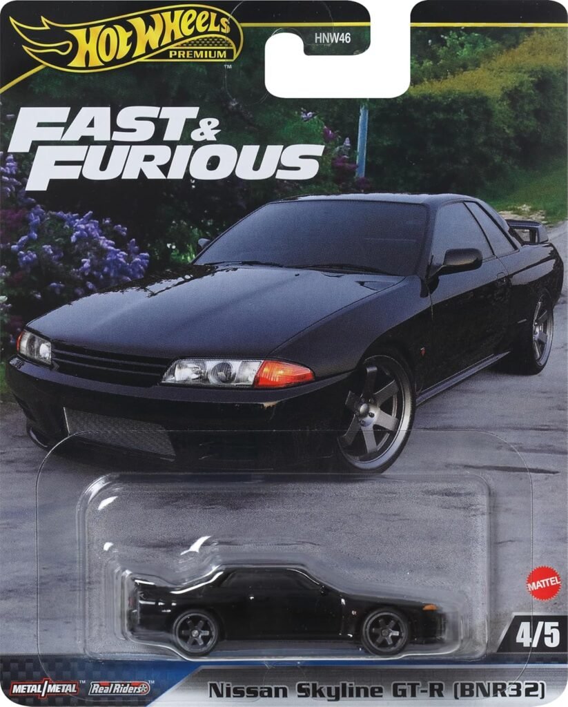 Hot Wheels Cars, Premium Fast  Furious 1:64 Scale Die-Cast Nissan Skyline GT-R for Collectors Inspired by Fast Movie Franchise