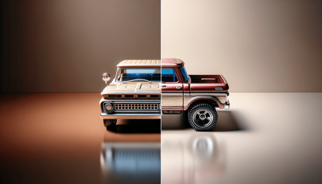 Hot Wheels Chevy Silverado (Blue) Then and Now 3/10, Diecast Toy Car