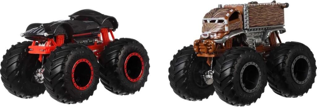 Hot Wheels Monster Trucks 2-Pack, Demolition Doubles Set of 2 Toy Vehicles in 1:64 Scale, for Kids  Collectors (Styles May Vary)