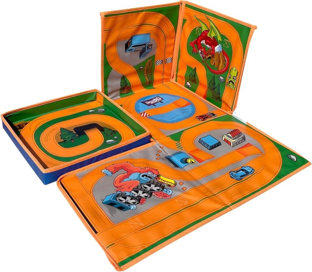 Hot Wheels Tara Toy: ZipBin 300 Car Storage Cube - Unzip to Convert Into A Playmat, Holds Up to 300 Toy Cars, Storage  Play, Toy Box, Kids Age 3+