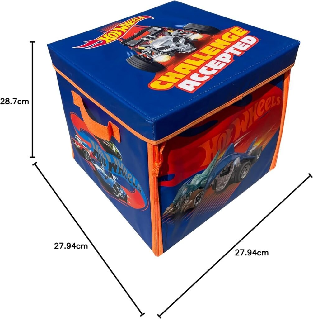 Hot Wheels Tara Toy: ZipBin 300 Car Storage Cube - Unzip to Convert Into A Playmat, Holds Up to 300 Toy Cars, Storage  Play, Toy Box, Kids Age 3+