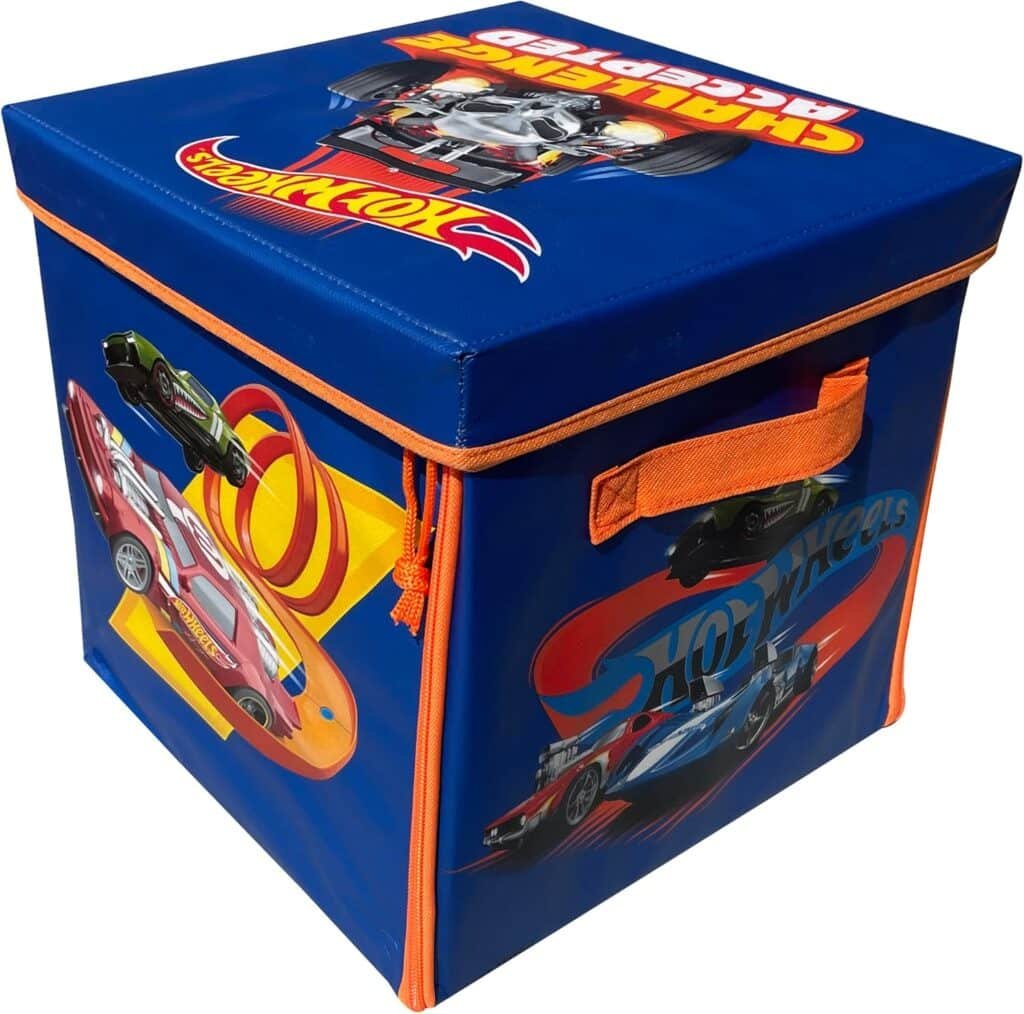 Hot Wheels Tara Toy: ZipBin 300 Car Storage Cube - Unzip to Convert Into A Playmat, Holds Up to 300 Toy Cars, Storage  Play, Toy Box, Kids Age 3+