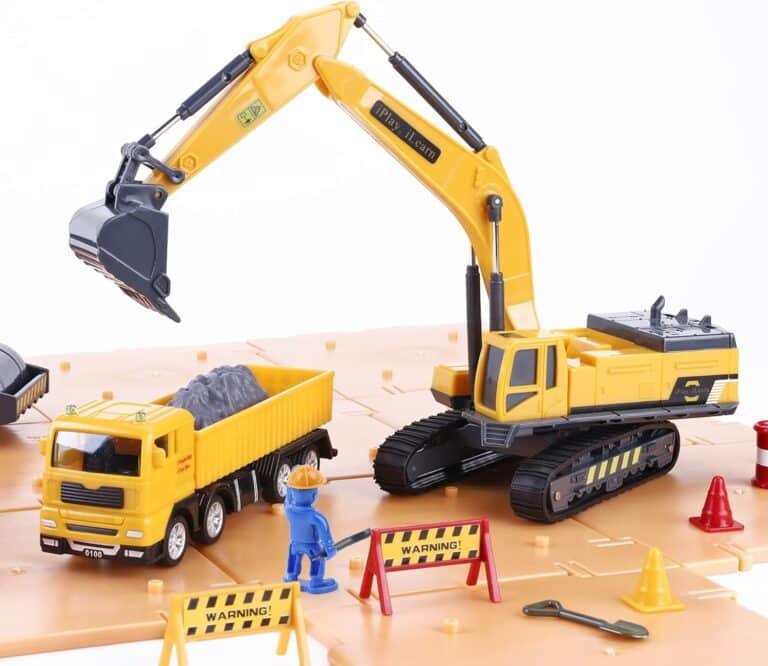 iPlay, iLearn Construction Site Vehicles Toy Set Review