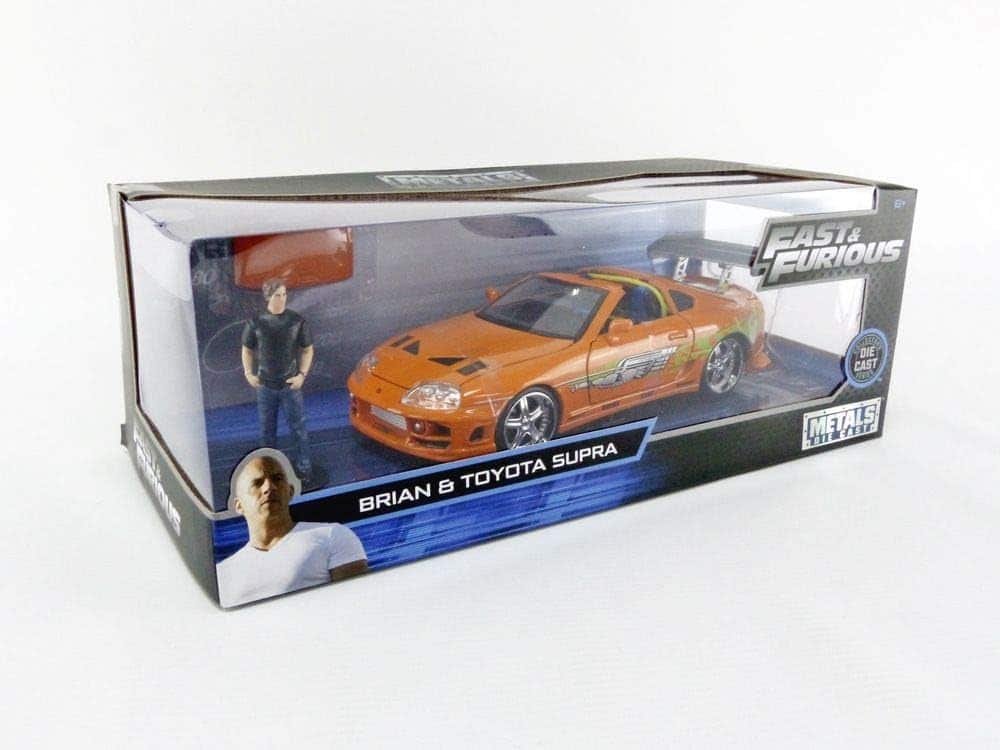 Jada 1:24 Diecast 1995 Toyota Supra with Brian OConner Figure, Men