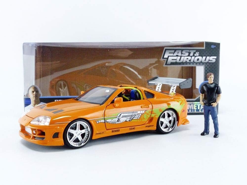 Jada 1:24 Diecast 1995 Toyota Supra with Brian OConner Figure, Men