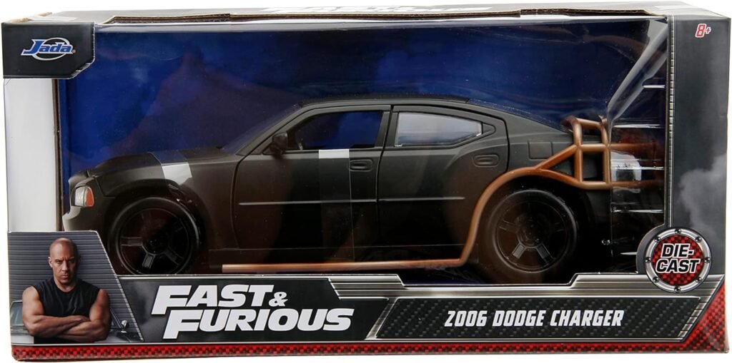 Jada Fast  Furious 1:24 2006 Dodge Charger Heist Car Die-cast Car, Toys for Kids and Adults
