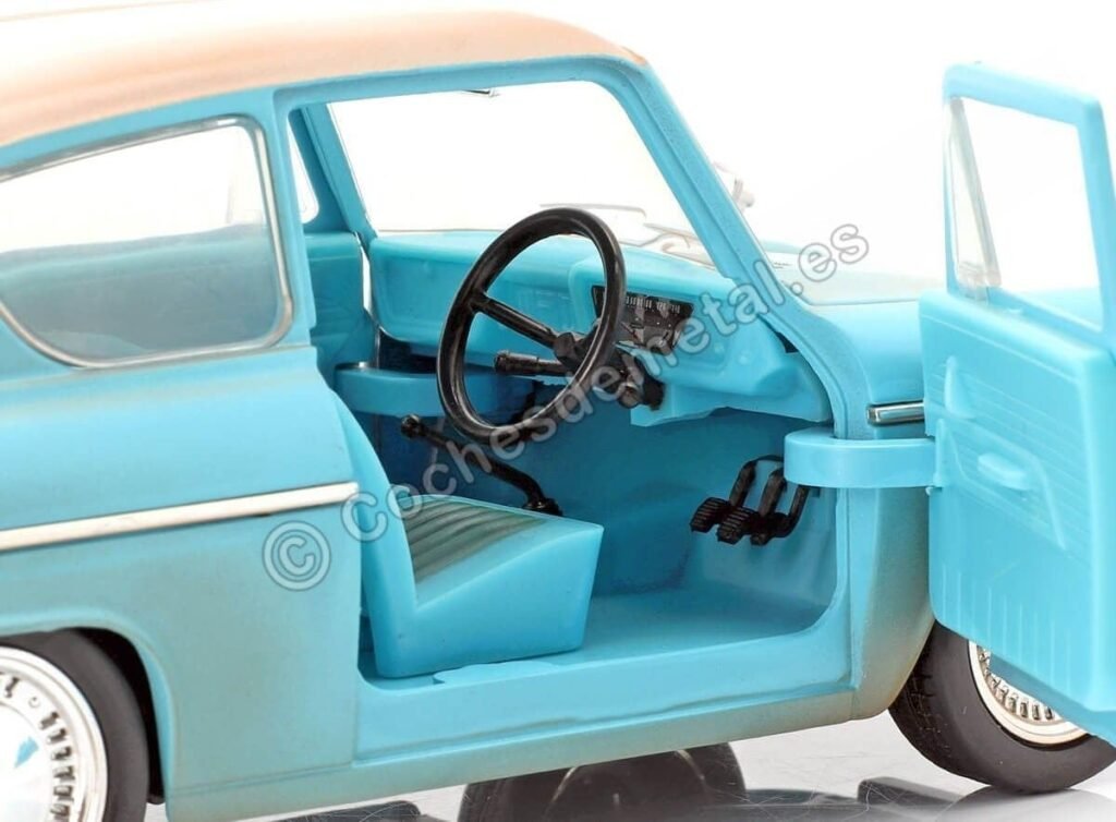 Jada Toys 1:24 Harry Potter and 1959 Ford Anglia Die-Cast Vehicle, Rusty Blue
