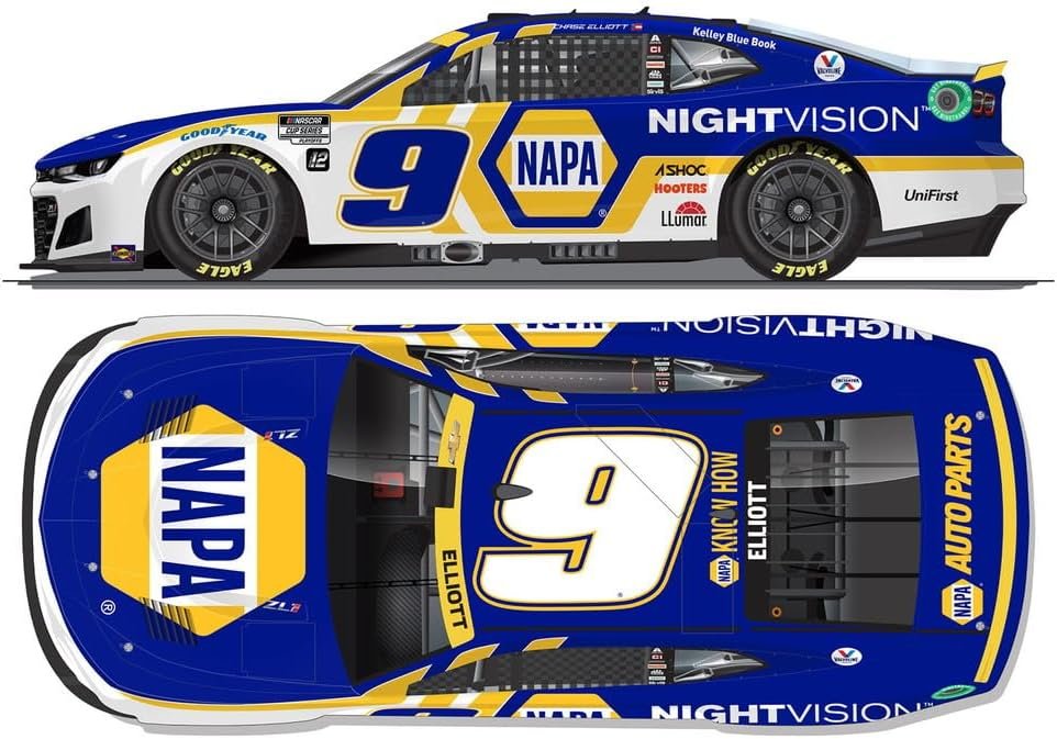 Lionel Racing Chase Elliott 2022 NAPA Nightvision Roval Diecast Car 1:64 Scale