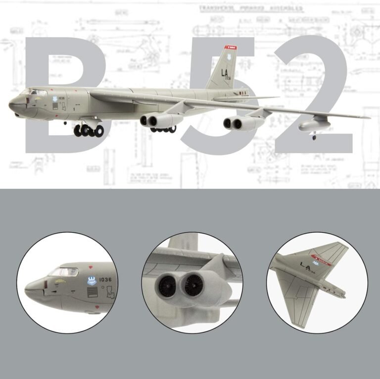 Lose Fun Park 1:200 Scale B-52 Military Airplane Model Review
