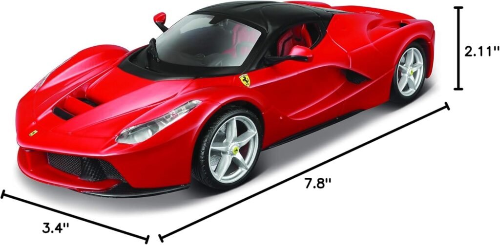 Maisto 1:24 Scale Assembly Line LaFerrari Die-Cast Vehicle - Red