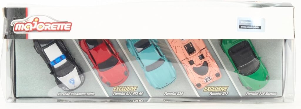 Majorette 1:64 Porsche Edition 5-Pack Die-cast Cars, Toys for Kids and Adults (212053171)