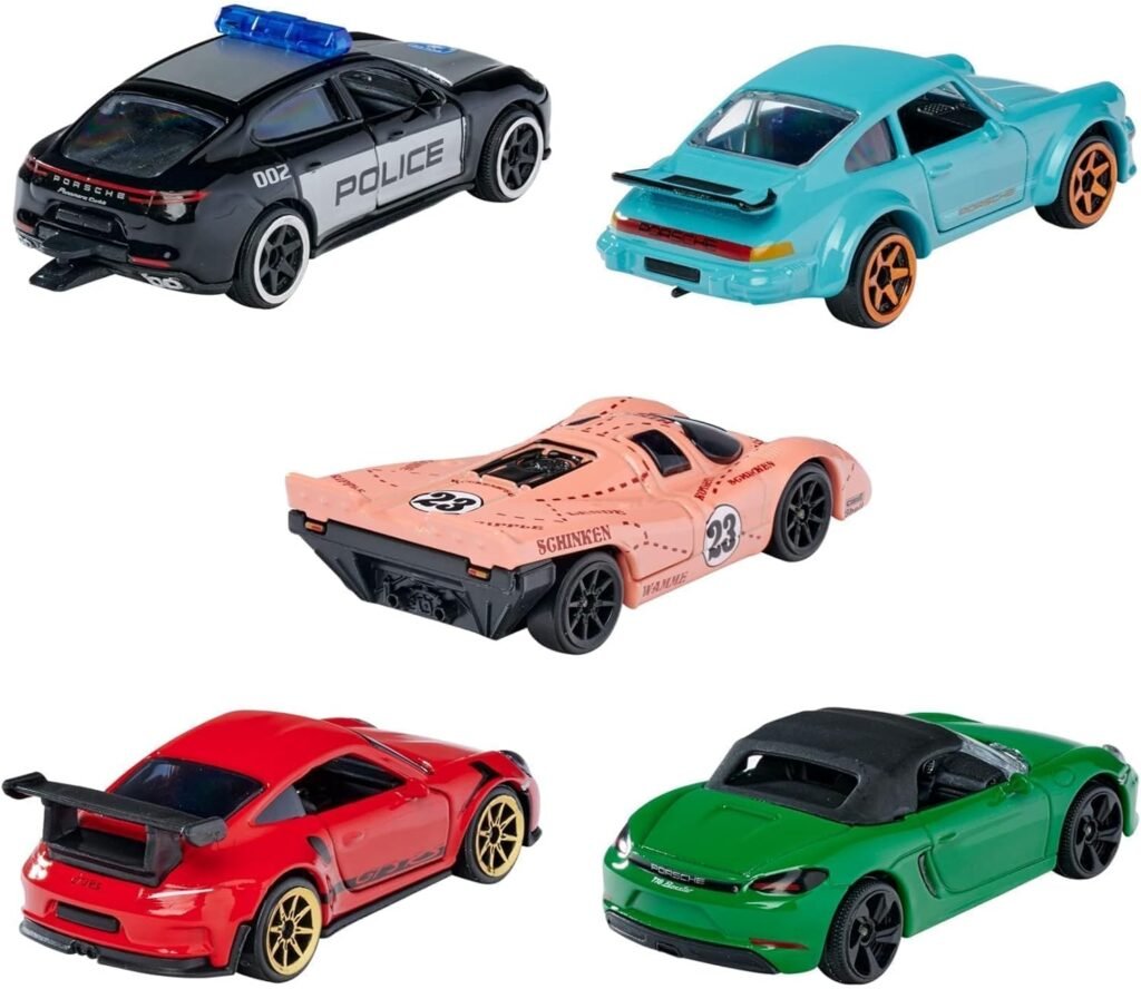 Majorette 1:64 Porsche Edition 5-Pack Die-cast Cars, Toys for Kids and Adults (212053171)
