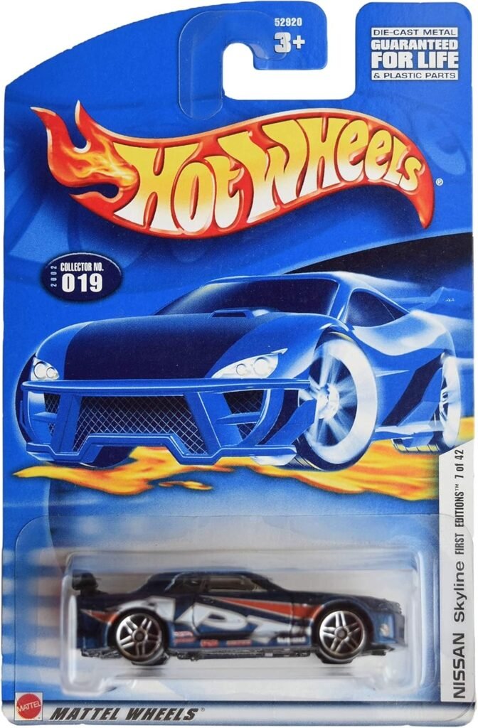 Mattel Hot Wheels 2002 1:64 Scale First Editions Blue Nissan Skyline Die Cast Car #019