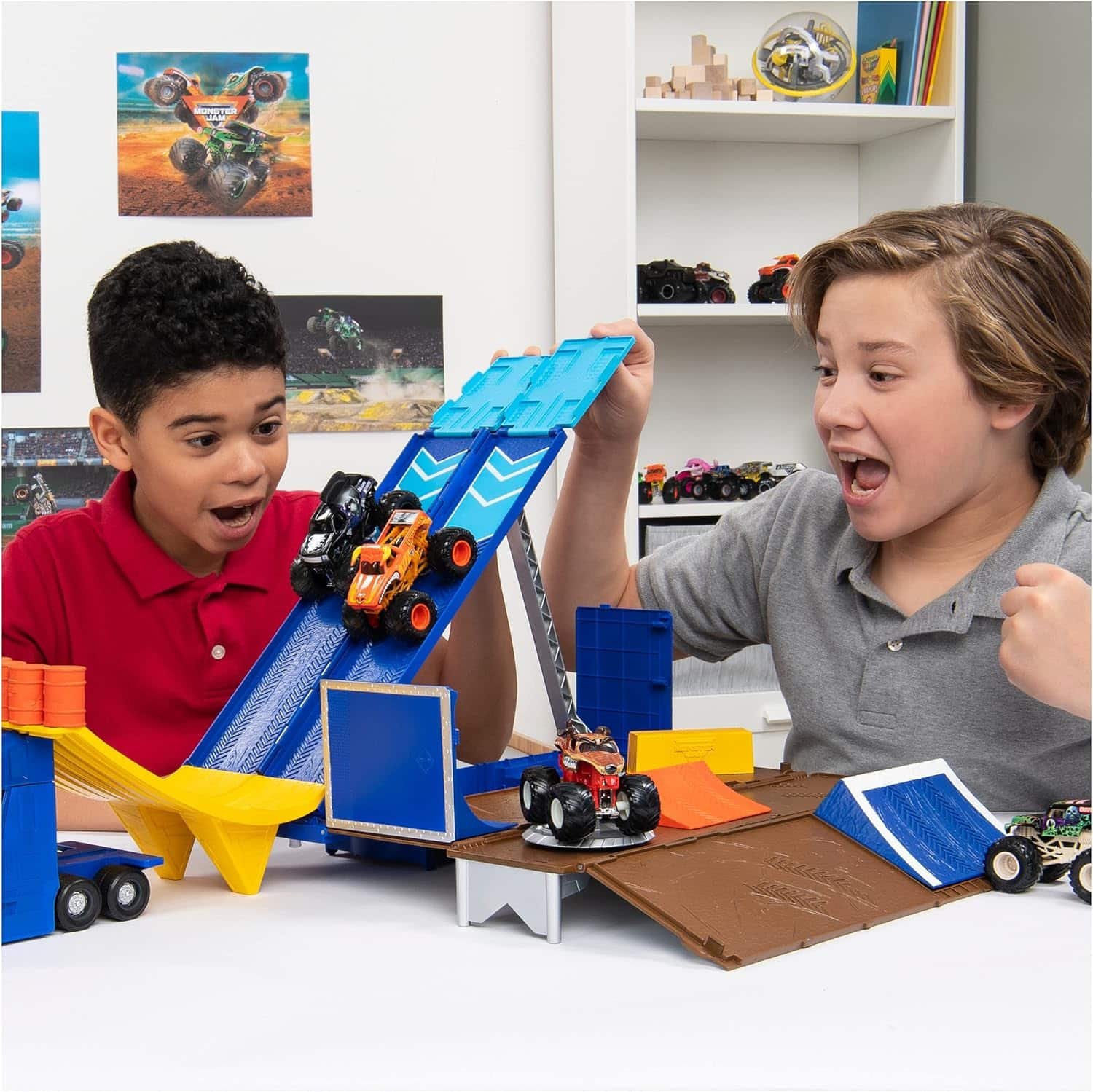 Monster Jam Transforming Hauler Playset Review