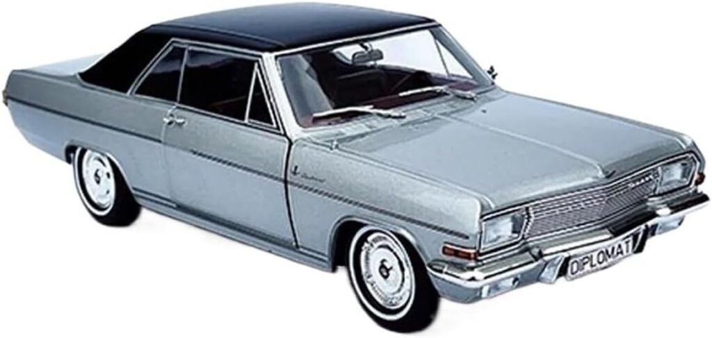 Scale Car Models 1:24 for Opel Diplomat A Coupe Alloy Car Model Classics Nostalgia Adult Collection Souvenir Pre-Built Model Vehicles