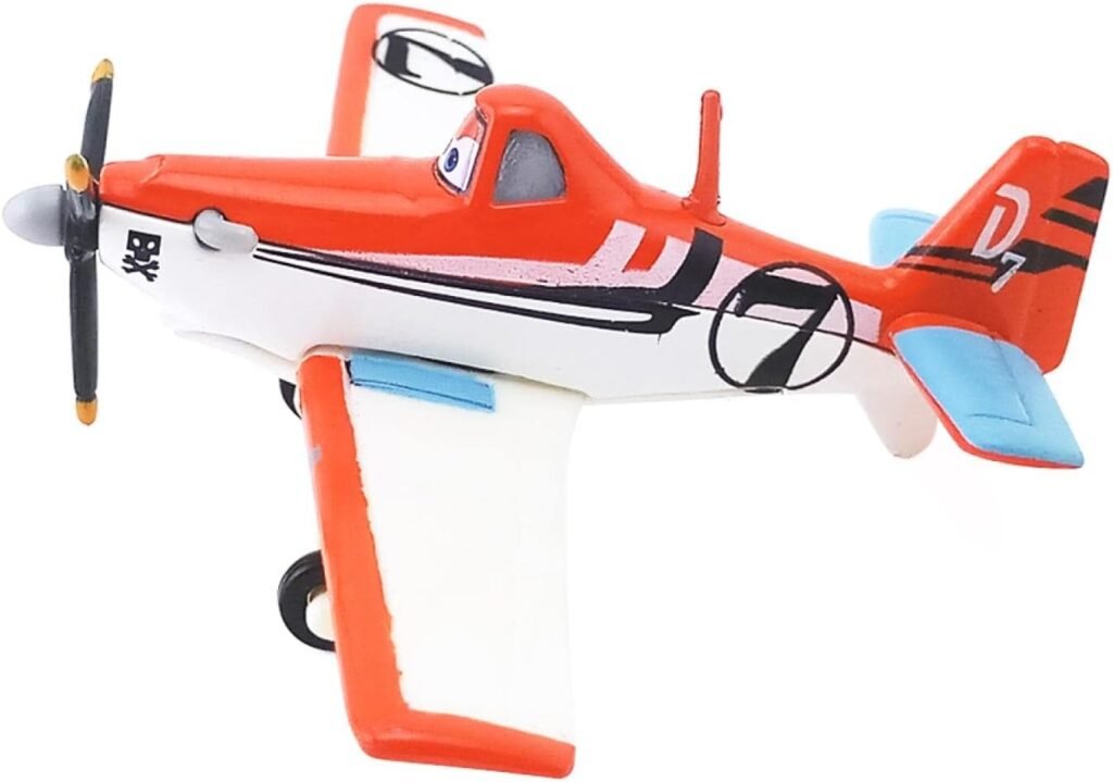 secxifeo Planes No.7 Dusty Crophopper 1:55 Metal Diecast Educational Toys Planes Model (Captain 29)
