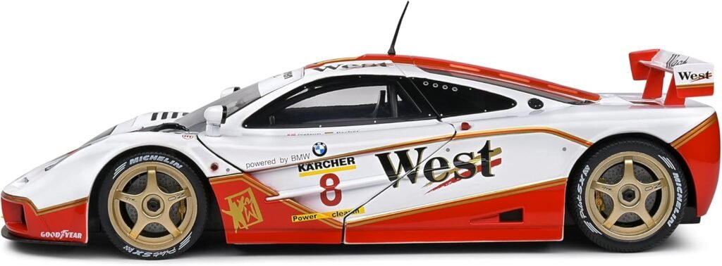 Solido 1:18 Mclaren F1 GTR Short Tail White #8 Price/Bascher BPR GT 1995