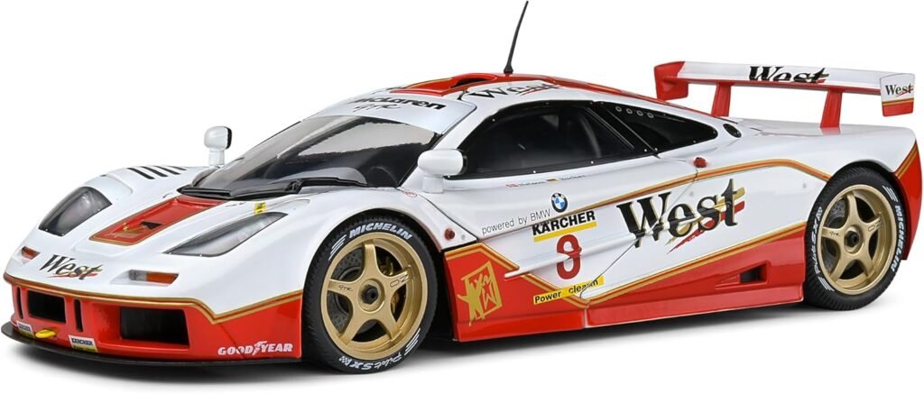Solido 1:18 Mclaren F1 GTR Short Tail White #8 Price/Bascher BPR GT 1995