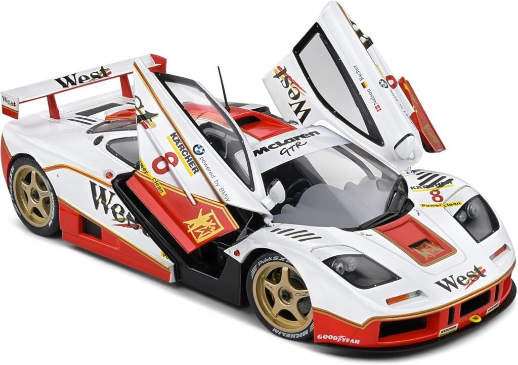 Solido 1:18 Mclaren F1 GTR Short Tail White #8 Price/Bascher BPR GT 1995