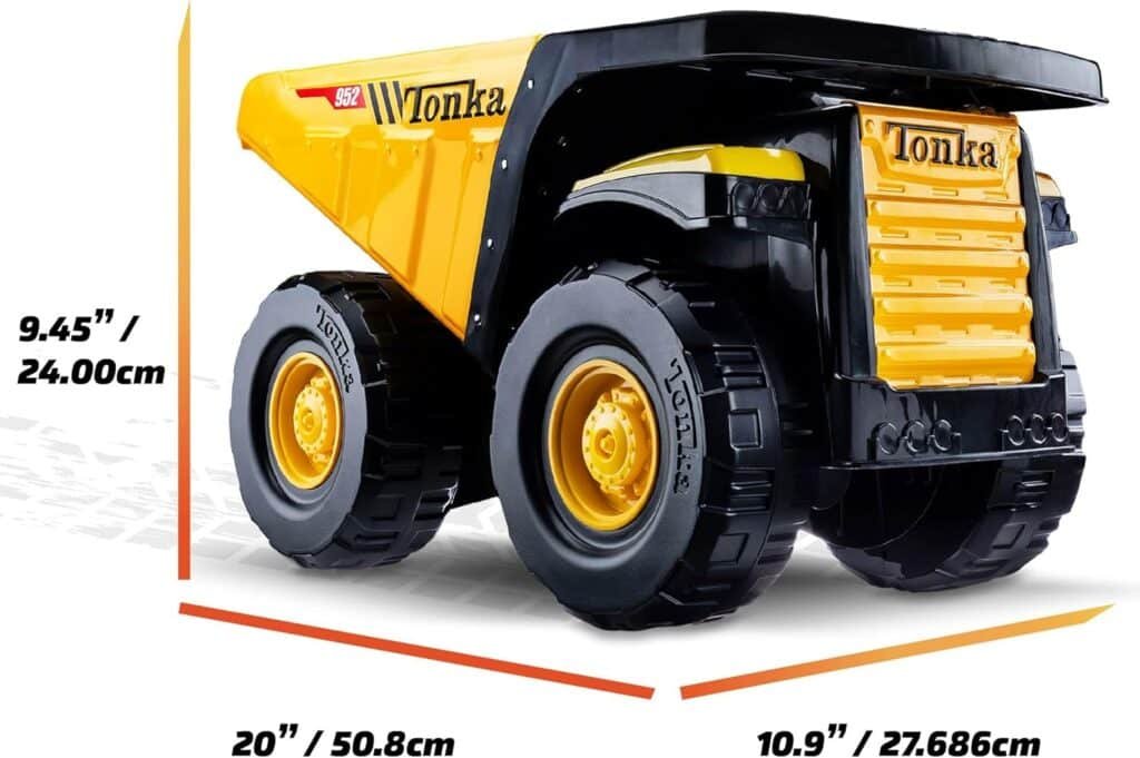 Tonka Steel Classics Bulldozer - Made with Steel  Sturdy Plastic, Yellow Toy Construction Truck, Boys and Girls, Kids, Toddlers, Ages 3+