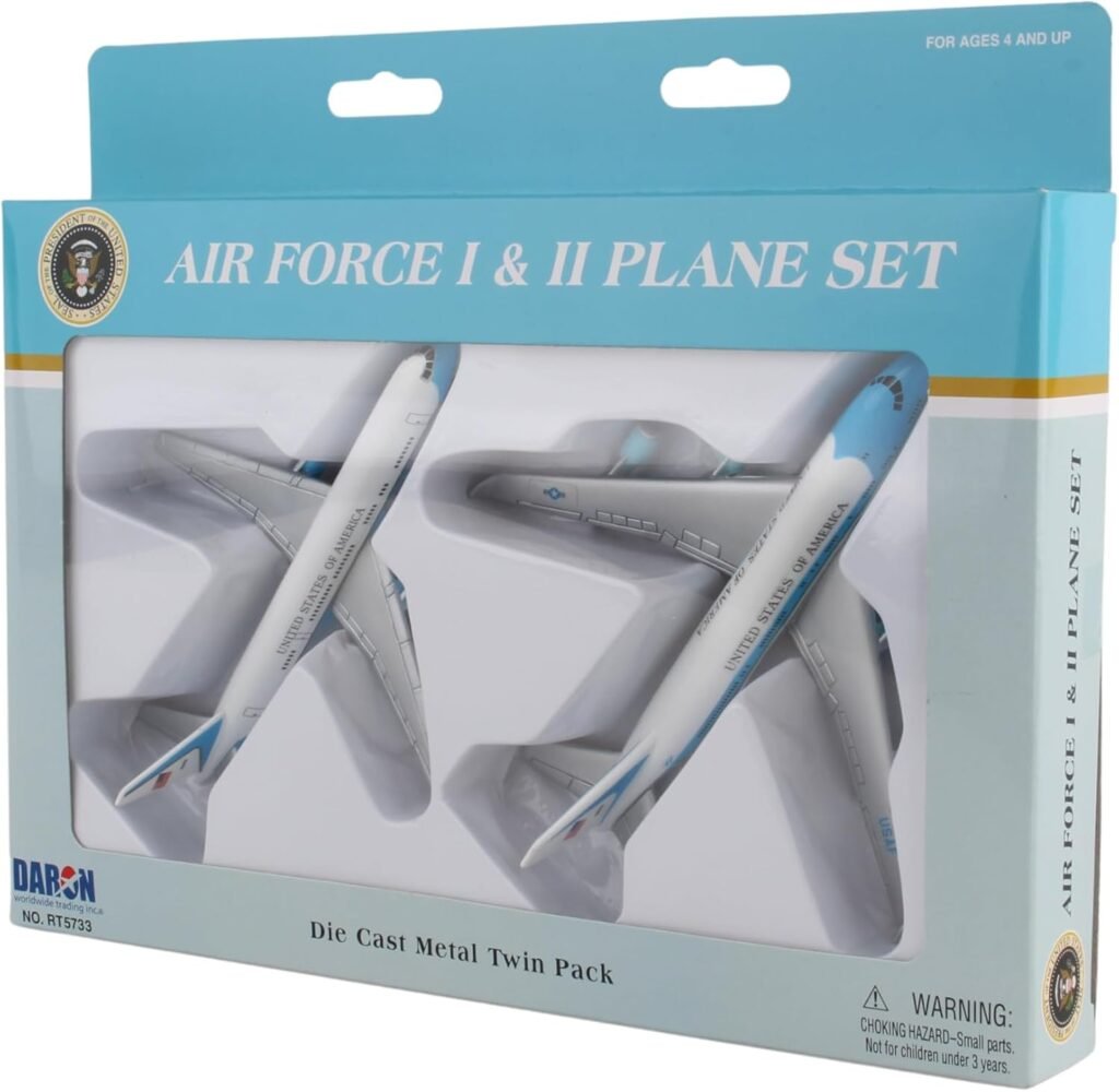Air Force One 2 Plane set Air Force One and Air Force Two, Blue and White