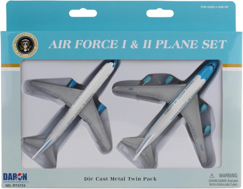Air Force One 2 Plane set Air Force One and Air Force Two, Blue and White