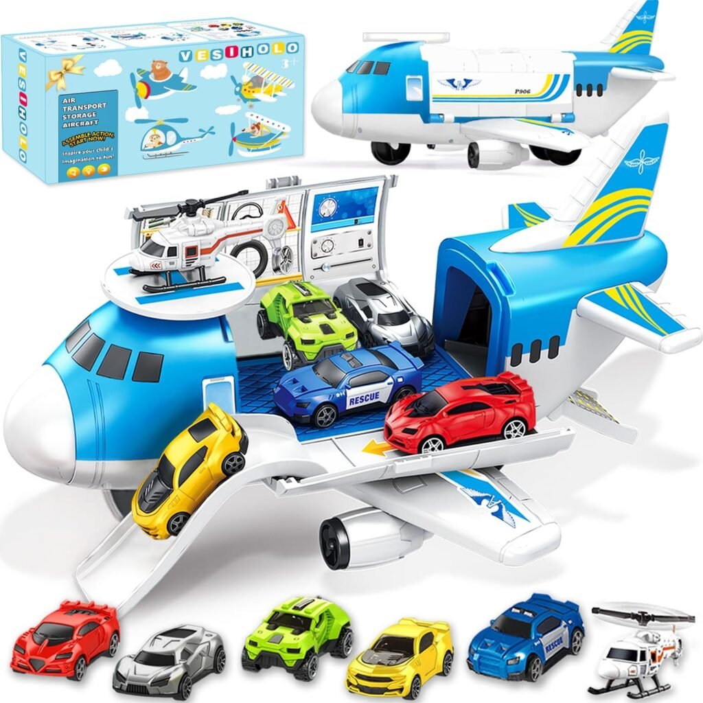 Airplane Toy, Airplane Toys for 3 Years Old, Toy Airplane for Boys Age 4-7, Airplane Toys for Toddlers, Toys for 2 3 4 5 Years Old, Aeroplane Toy, Plane Toy for Birthday