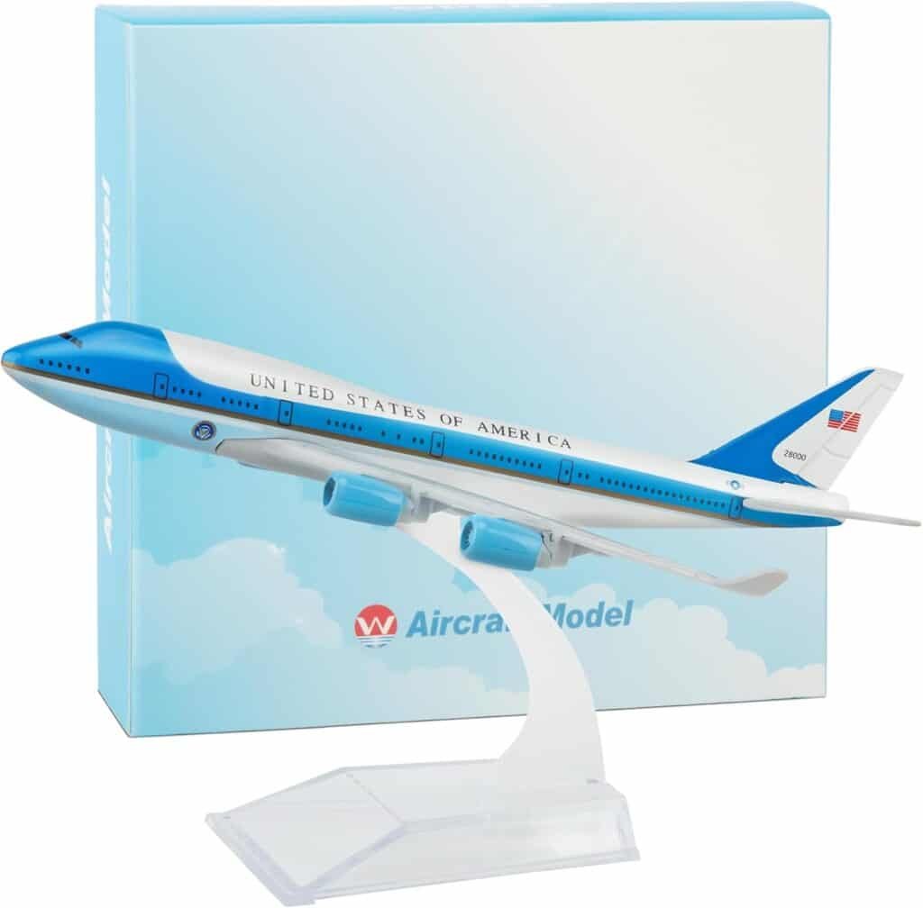 Busyflies Model Airplane 1:400 Diecast Airplanes Model Aircraft Metal Airforce One 747 Plane Alloy Model for Birthday Gift