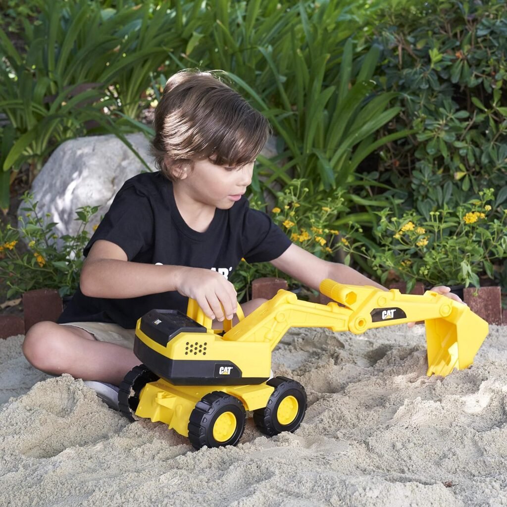 CAT Construction Toys, Tough Rigs 15 Dump Truck  Loader Set Toys 2 Pack Ages 2+, Kid Powered CATerpillar Vehicle Set, Indoor or Outdoor Play, No Batteries Required