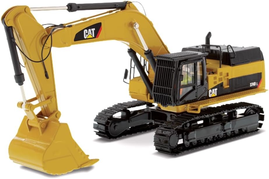 Diecast Masters 1:50 Scale Caterpillar 374D L Excavator | High Line Series Cat Trucks  Construction Equipment Model 85274