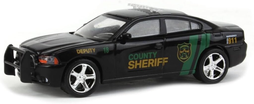 Greenlight 44980-D Hollywood Series 38 - Yellowstone - 2011 Dodge Charger Pursuit - County Sheriff Deputy #18 1/64 Scale Diecast