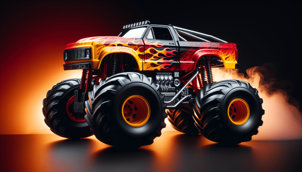Hot Wheels Monster Trucks 5 Alarm, [Yellow] Includes Die Cast Car 1:64 Scale