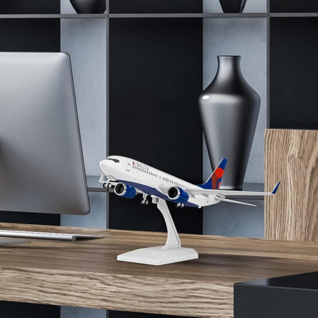 Joylluoan 1:130 Model American Delta Model Plane Alloy Diecast Airplanes Model Airplane