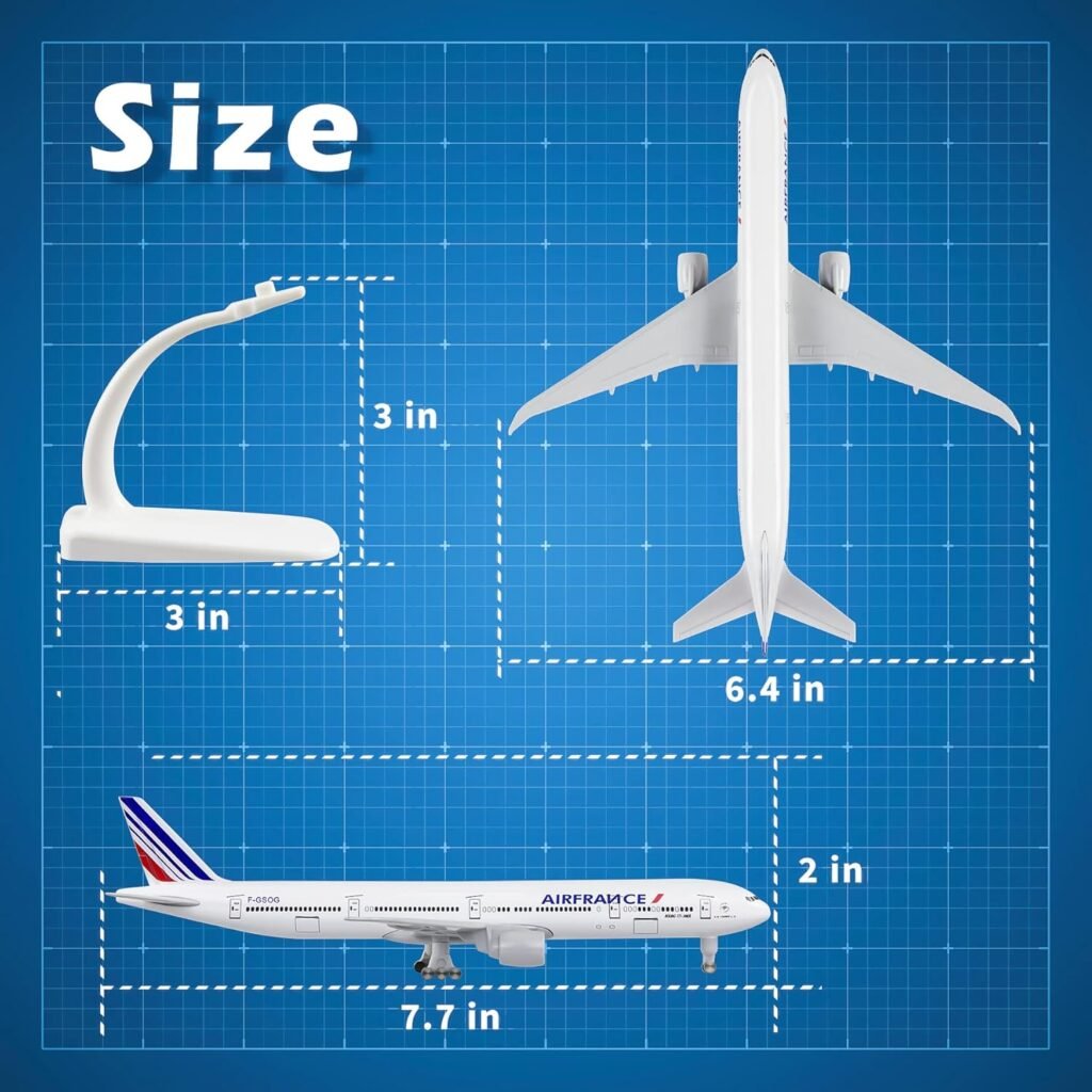 Lose Fun Park 1/300 Diecast Airplanes Model Airplane Air France Boeing 777 Plane Model for Collections  Gifts