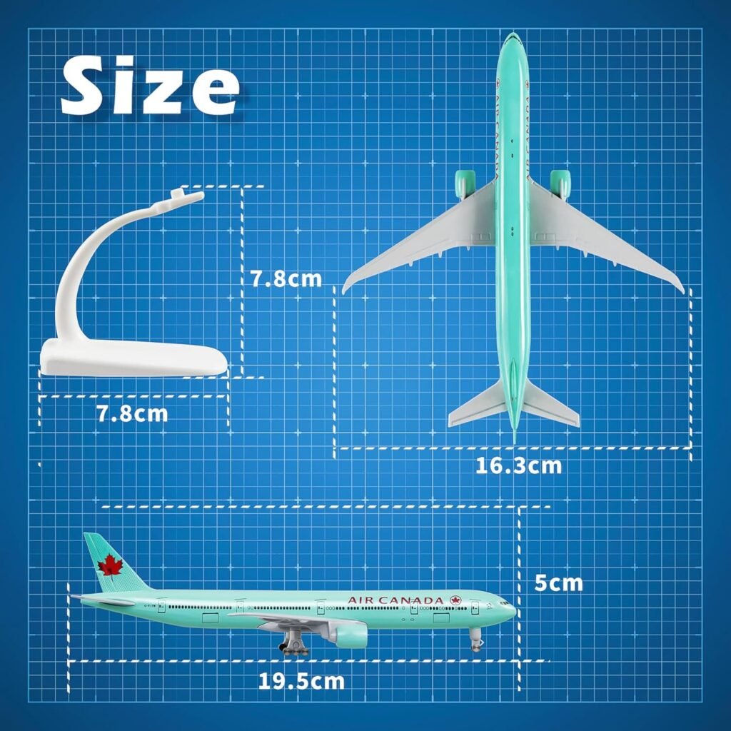 Lose Fun Park 1/300 Model Plane Diecast Airplanes Canada Boeing 777 Model Airplane for Collections  Gifts