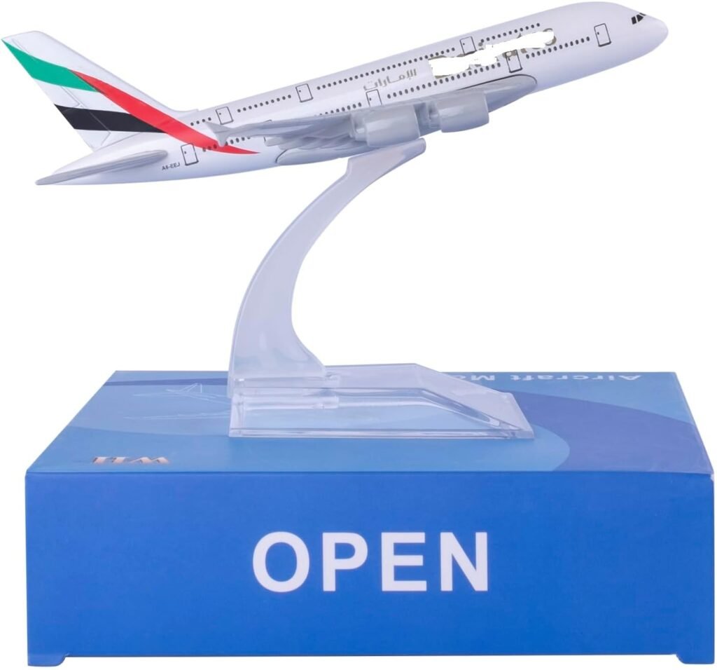 Modefling 1/400 Scale A380 Model Plane Diecast Model Airplanes for Adults Die-cast Airplanes for Home/Office Décor
