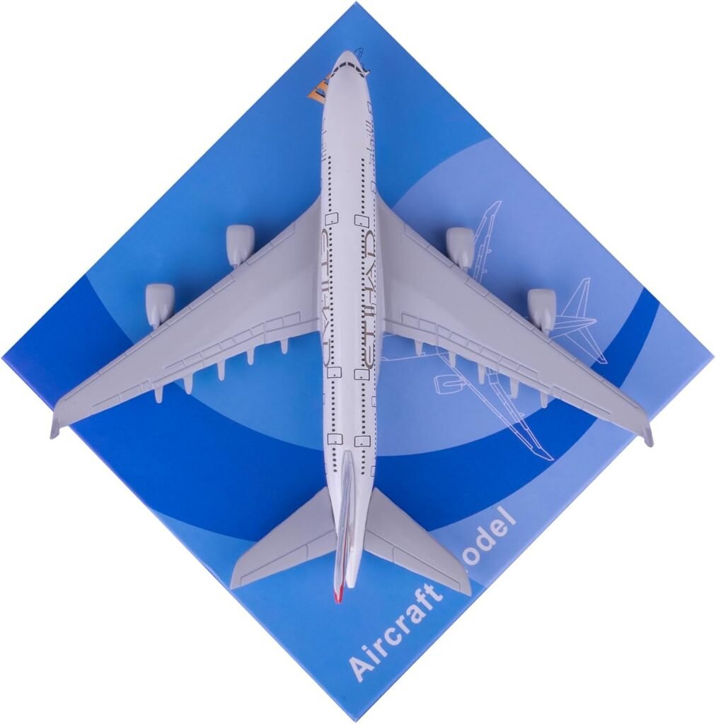 Modefling Plane 1/400 Scale Etihad 380 Diecast Model Airplanes for Adults Airplane Model Planes Die-cast Airplanes for Home/Office Décor