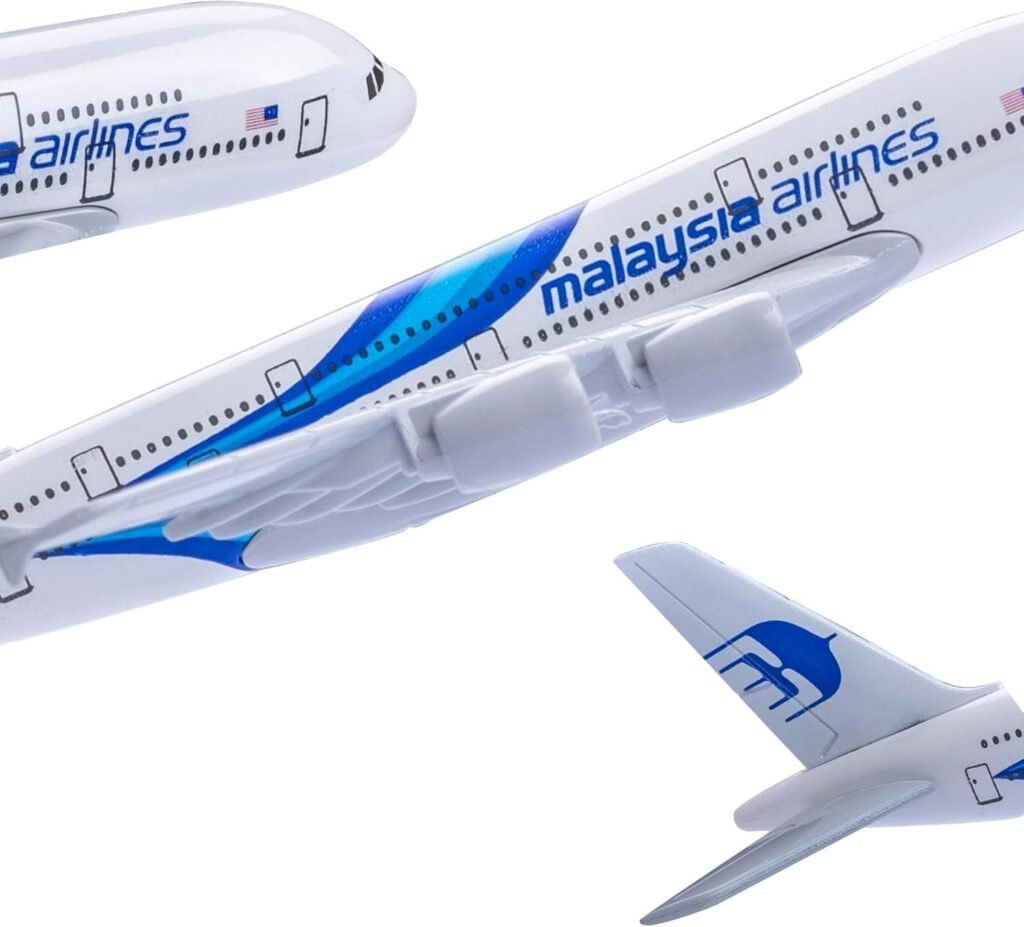 Model Plane 1:400 Scale Model Malaysia A380 Model Airplane Diecast Airplanes Model for Gift